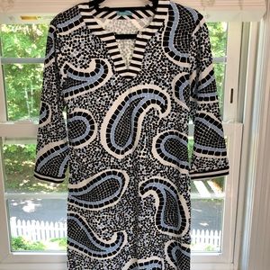 J.Mclaughlin Blue Mosaic Dress